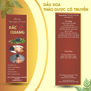 Dầu xoa thảo dược thiên nhiên Đắc Quang